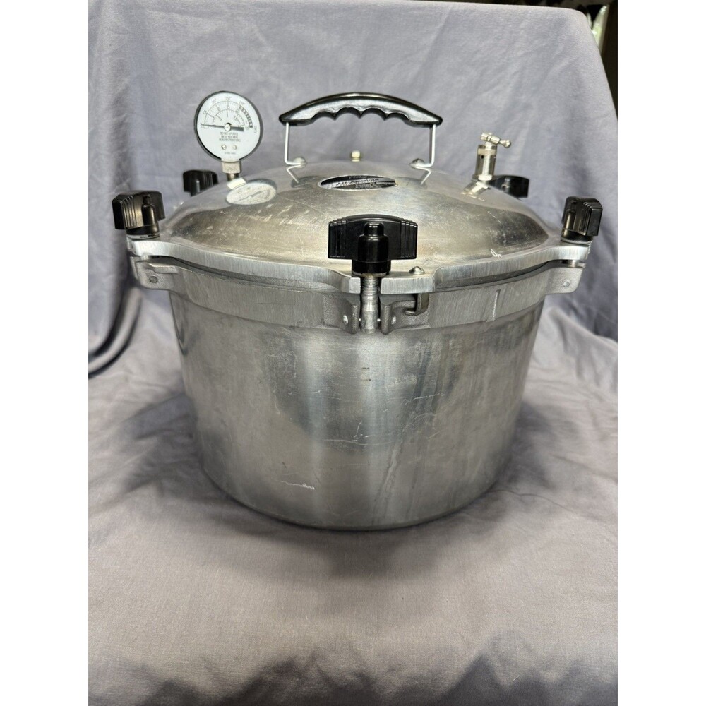 All American Pressure Cooker Canner Model 915 Heavy Cast Aluminum, 15.5 Qt